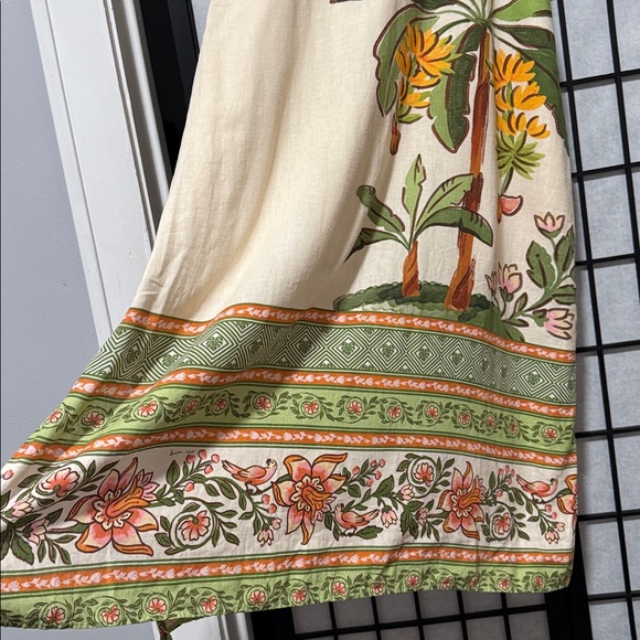 Farm Rio x Anthropologie Palm V-Neck Midi Dress size XL - Picture 10 of 14